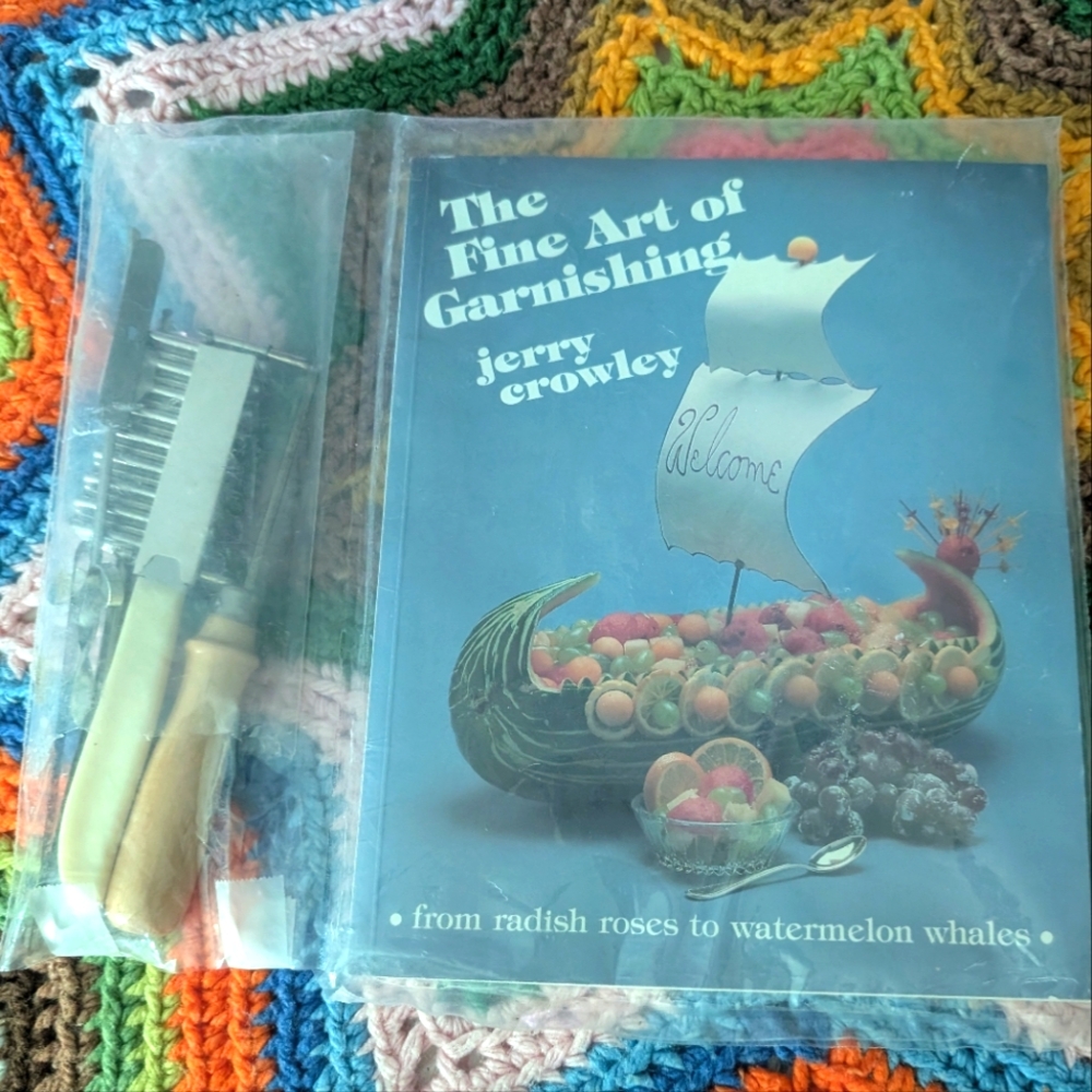 80s Vintage Crowley's Fine Art of Garnishing NIP